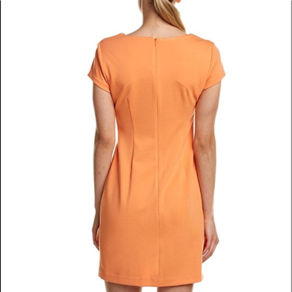 Ellen Tracy women mango color short sleeve - Picture 2 of 8